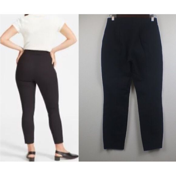 Everlane The Side-Zip Stretch Cotton Ankle Skinny Business Casual Pant Size: 4 - Picture 4 of 7